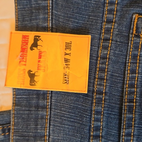 ROSS THOMSON JEANS Men's Size 34x 30 Western Denim Jeans Pants Brand New - Picture 7 of 7